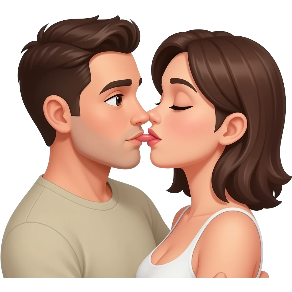 Make an Man doing sex with an women the man bumps his penis in the vagin of the women emoji