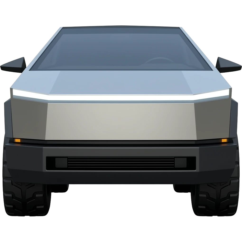 Cybertruck front view emoji