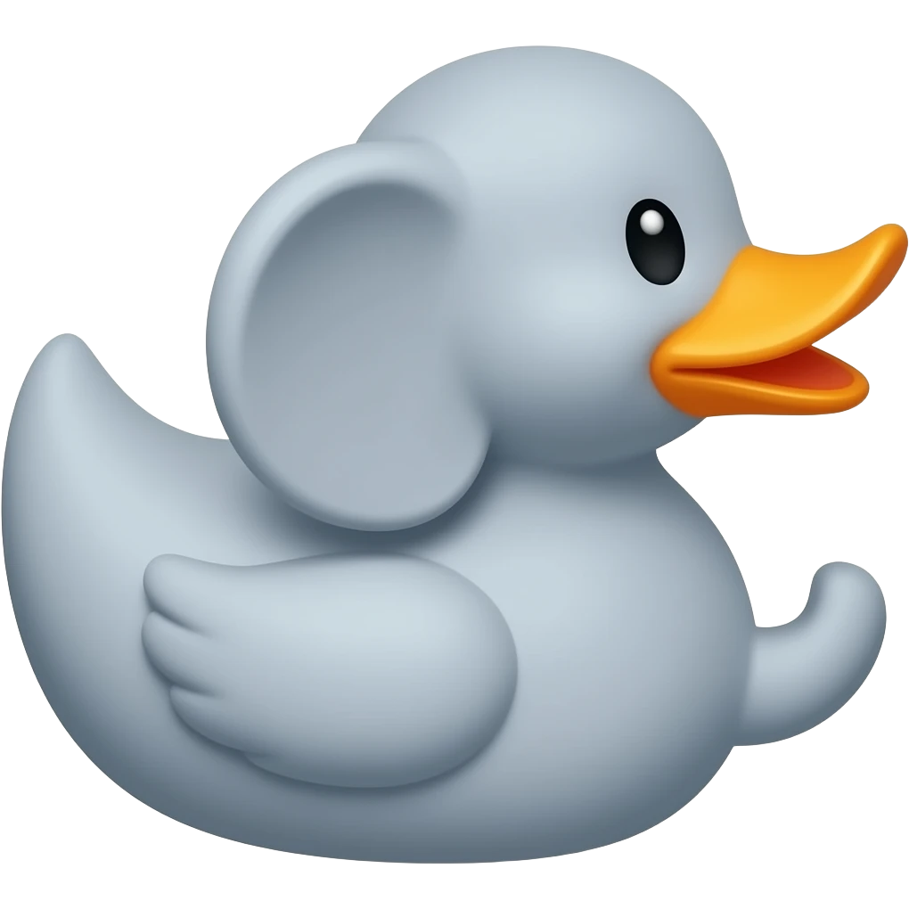 Elephant rubber duck emoji
