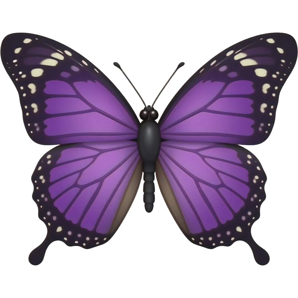 Purple butterfly emoji