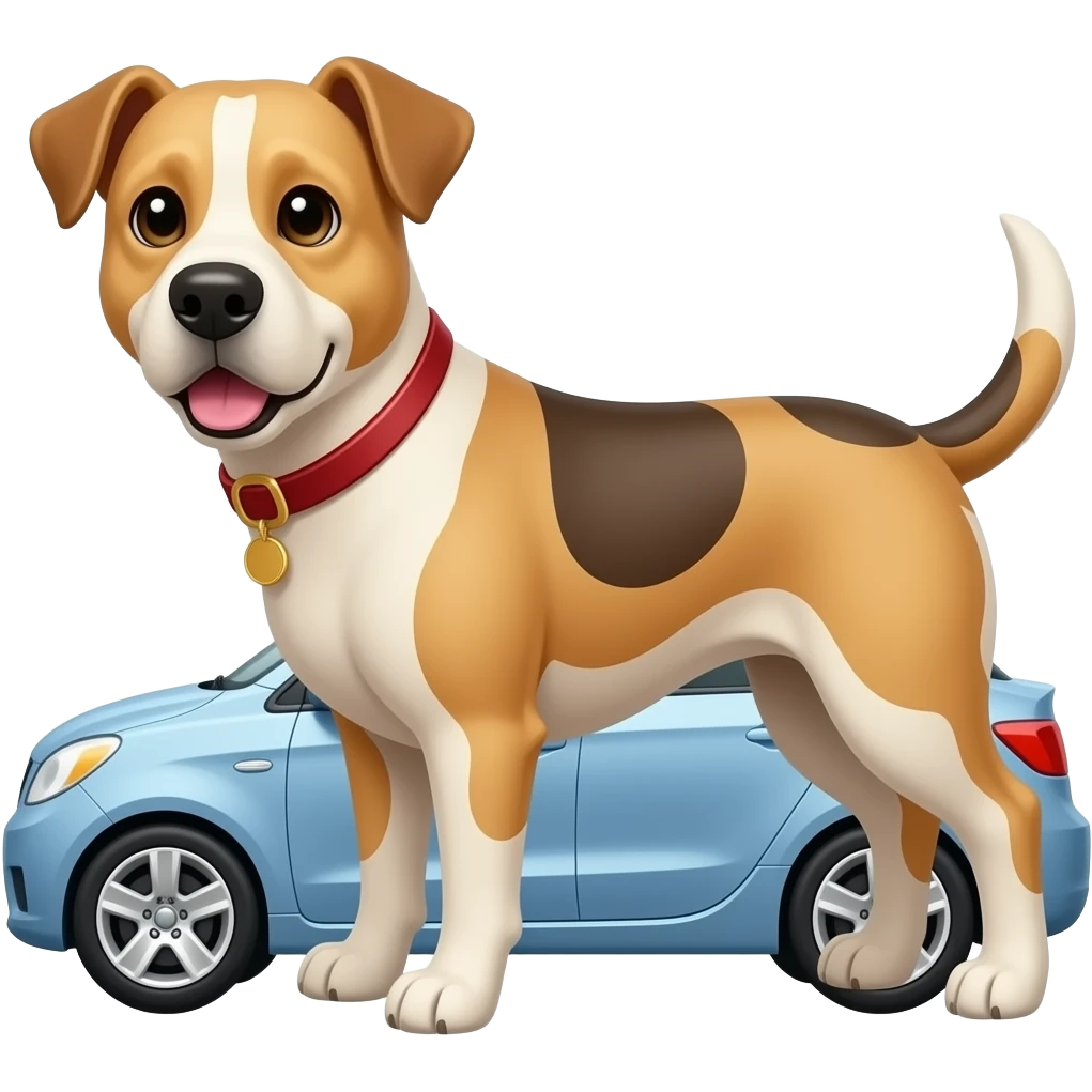 dog in car emoji