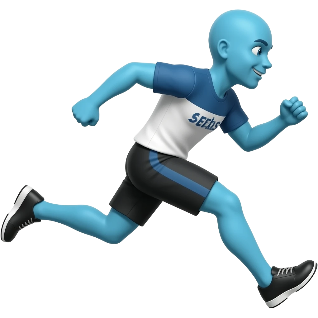 Blueface with speed emoji