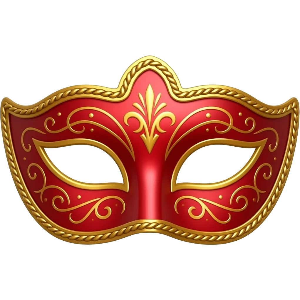 red Venetian carnival mask emoji