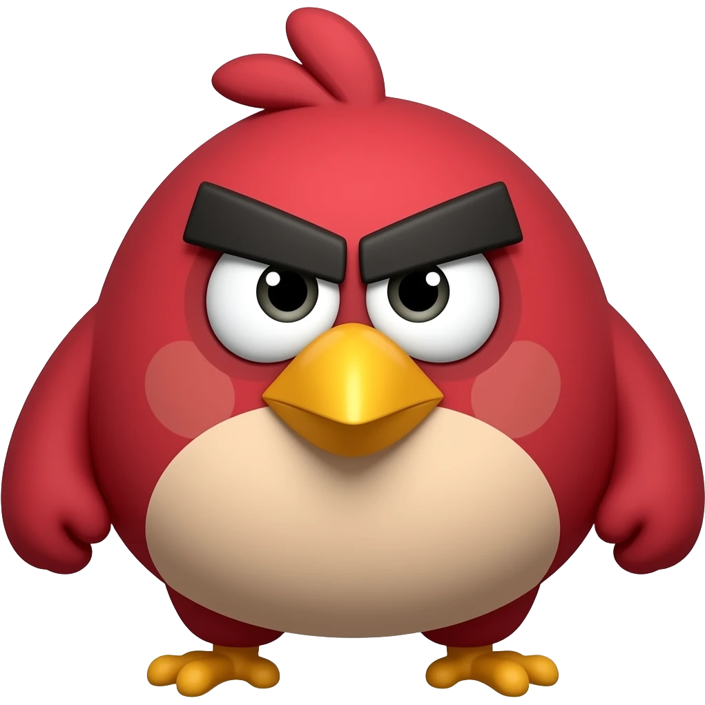 Angry bird emoji