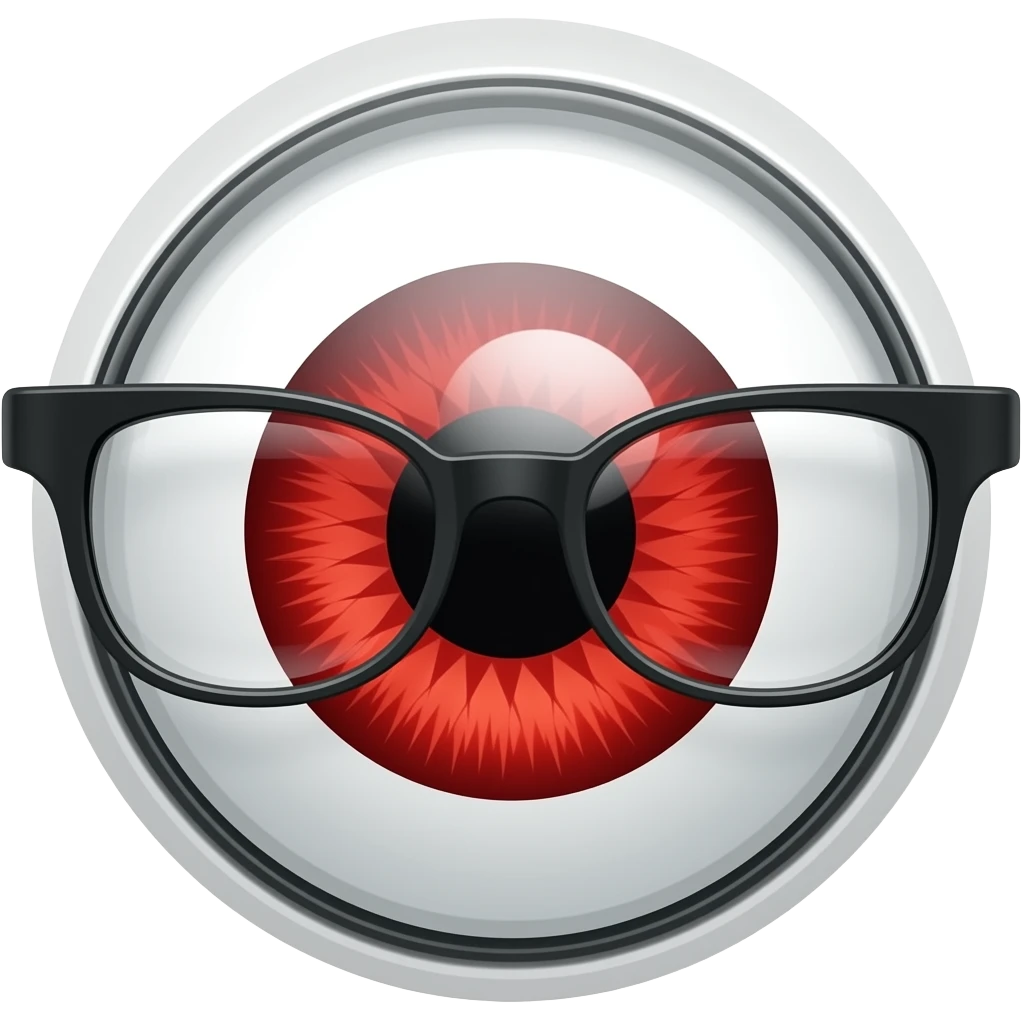 I want galasses identical to cyclops from x men or at least with red eyes emoji