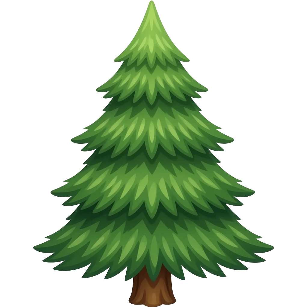 Spruce tree emoji