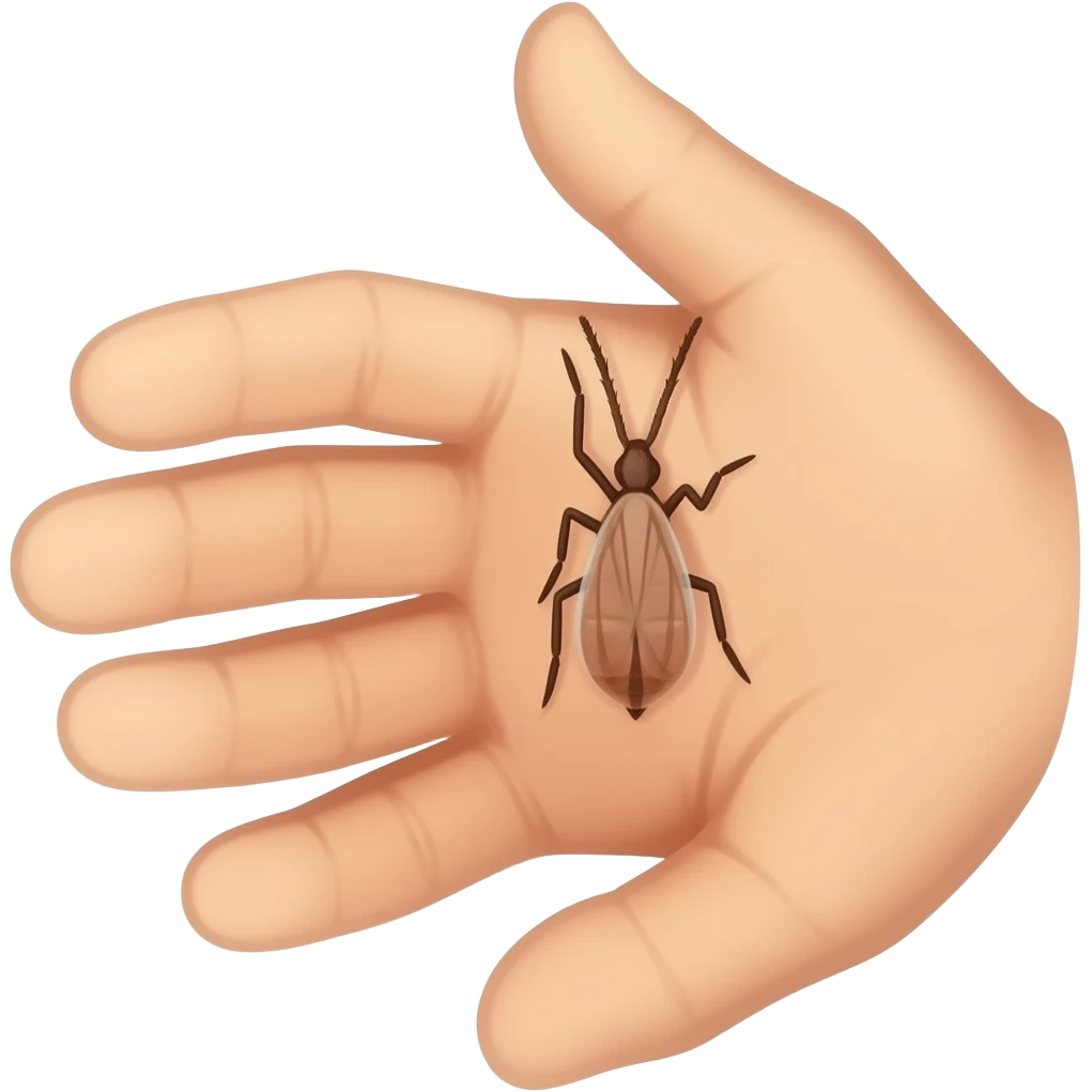 tick biting human emoji