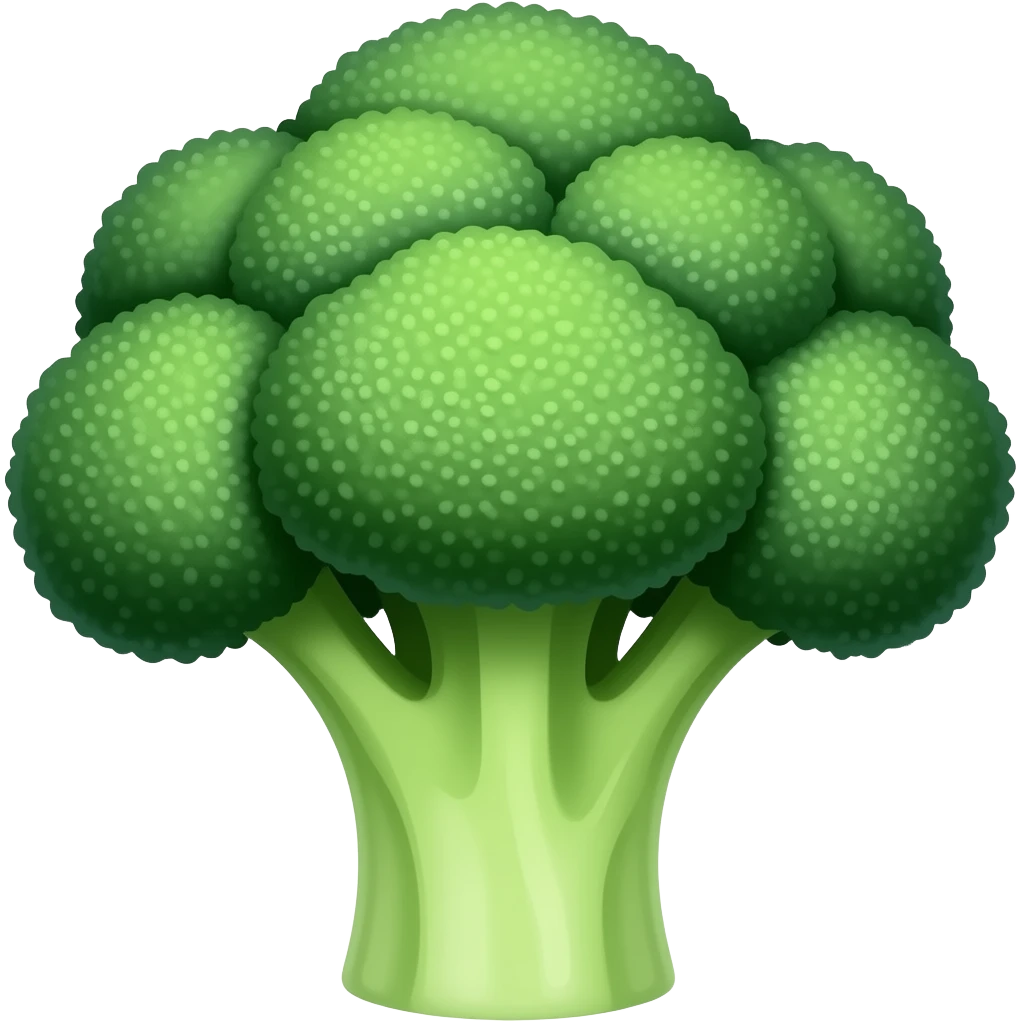 Broccoli ice cream emoji