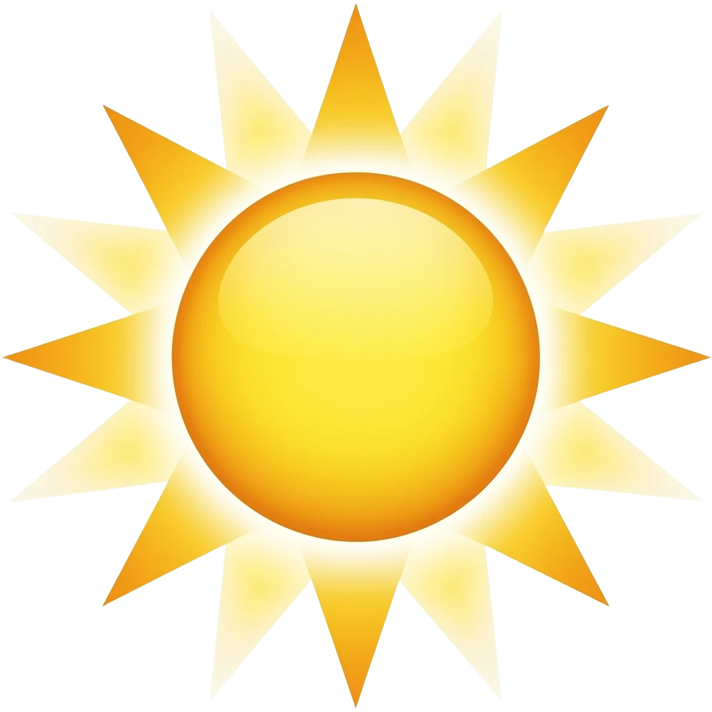 yellow sun emoji
