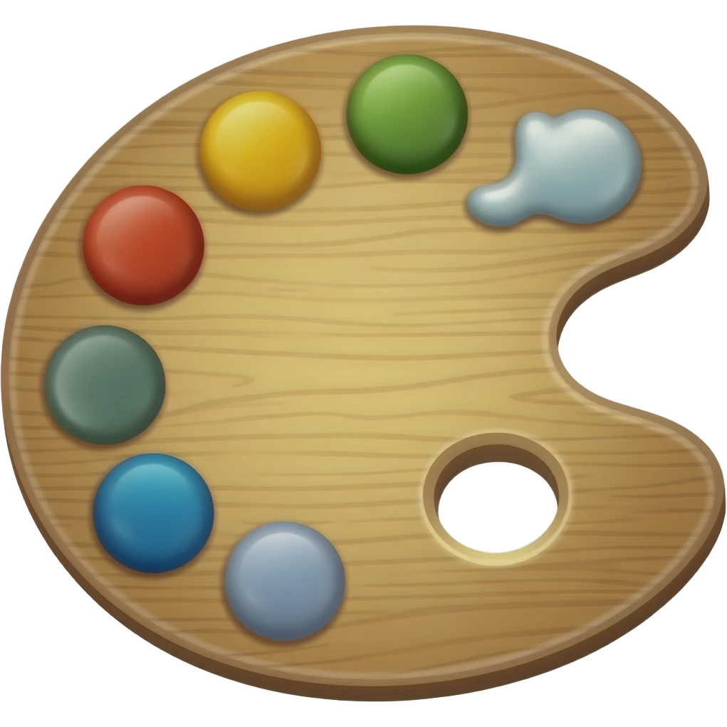 paleta de pintura emoji