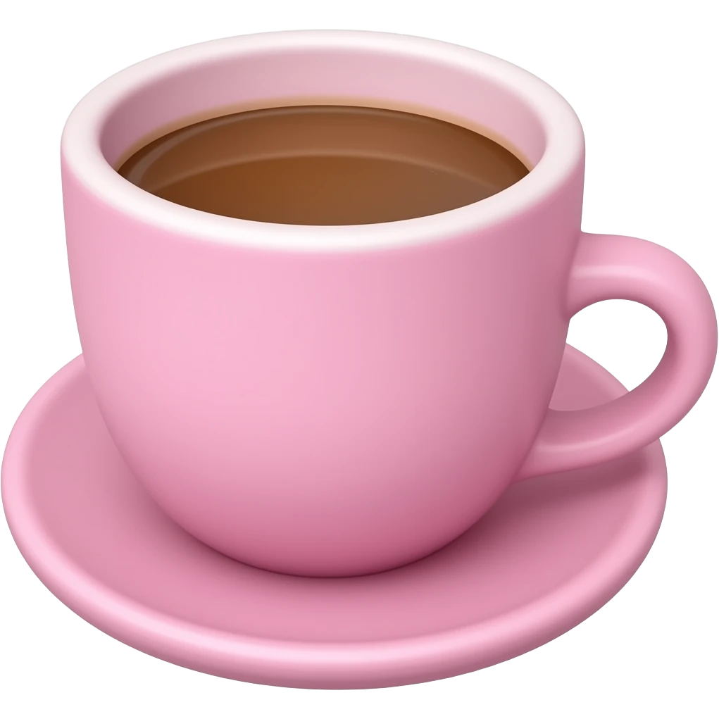 Coffe pink emoji