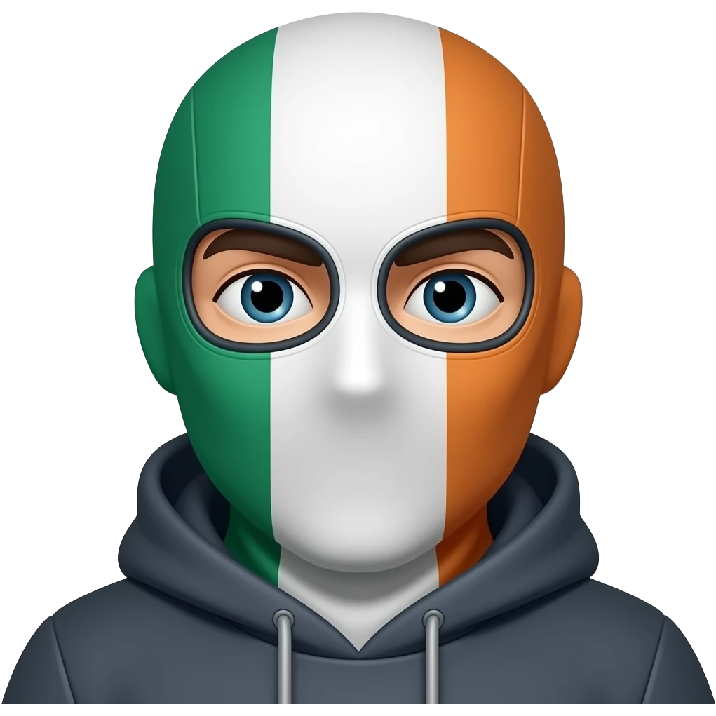 irish flag balaclava emoji