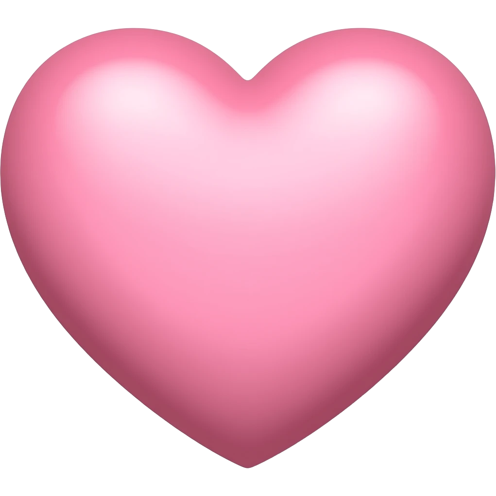 pale babypink heart emoji