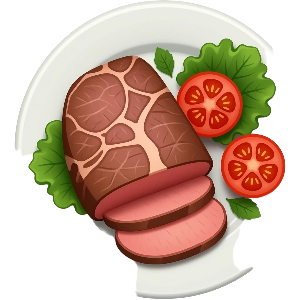 With beef emoji