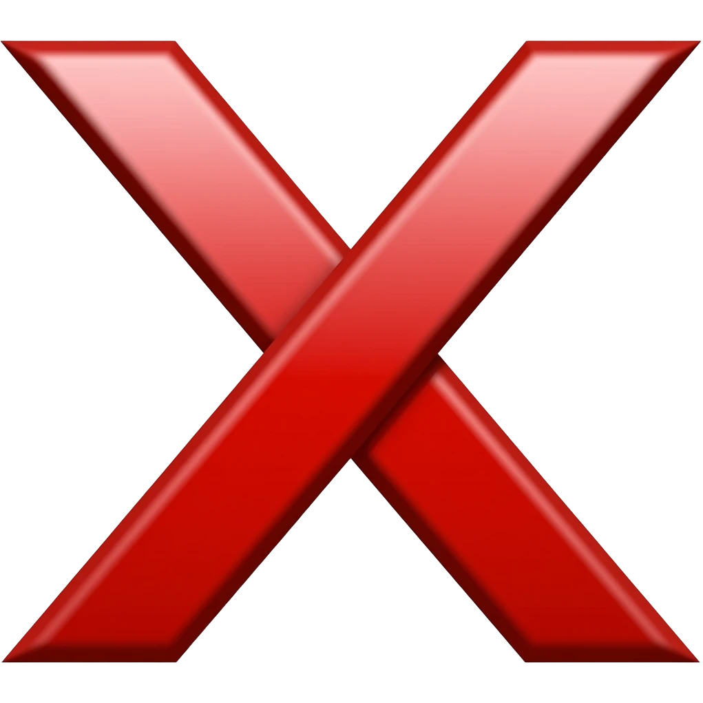 red x emoji