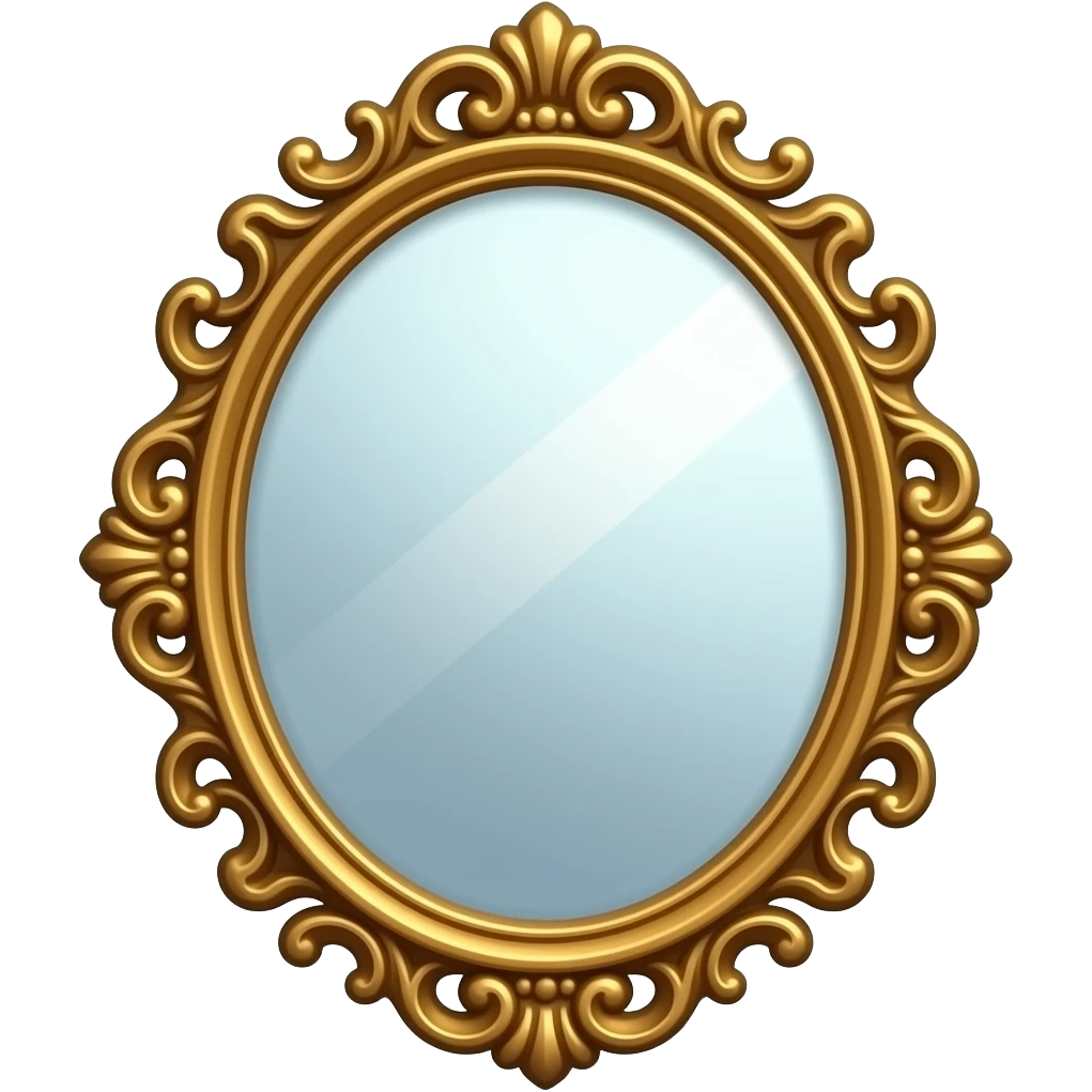 fancy mirror emoji