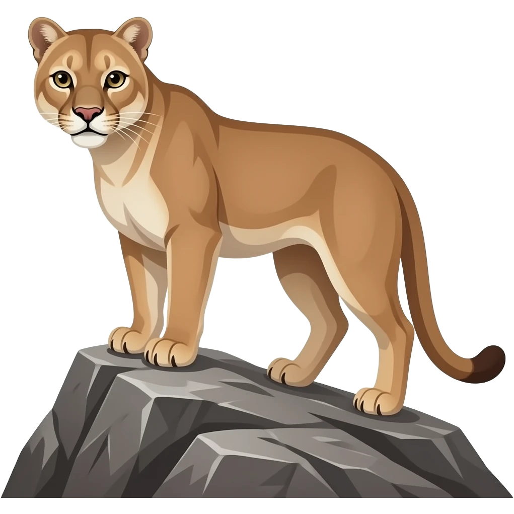 lion de montagne emoji