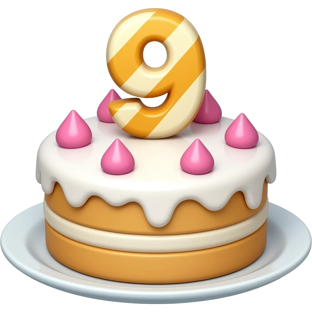 Cake 9 emoji
