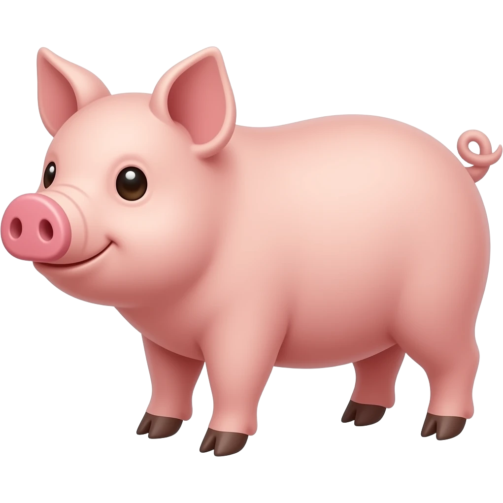 Chinese Zodiac, Realistic Pig emoji