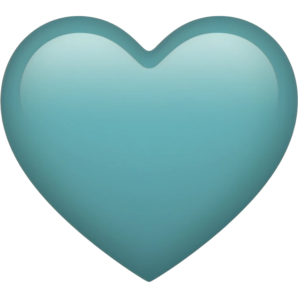 Teal hearts emoji