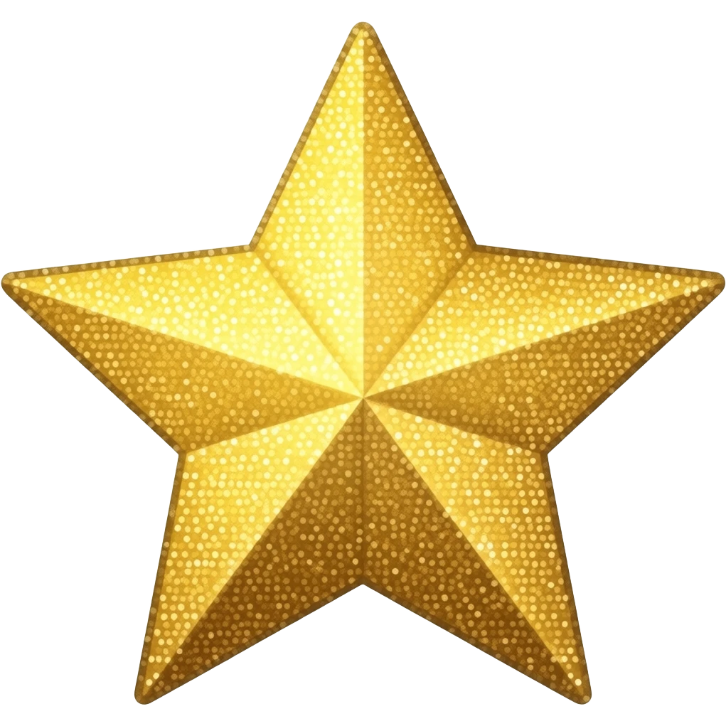 sparkly golden star emoji