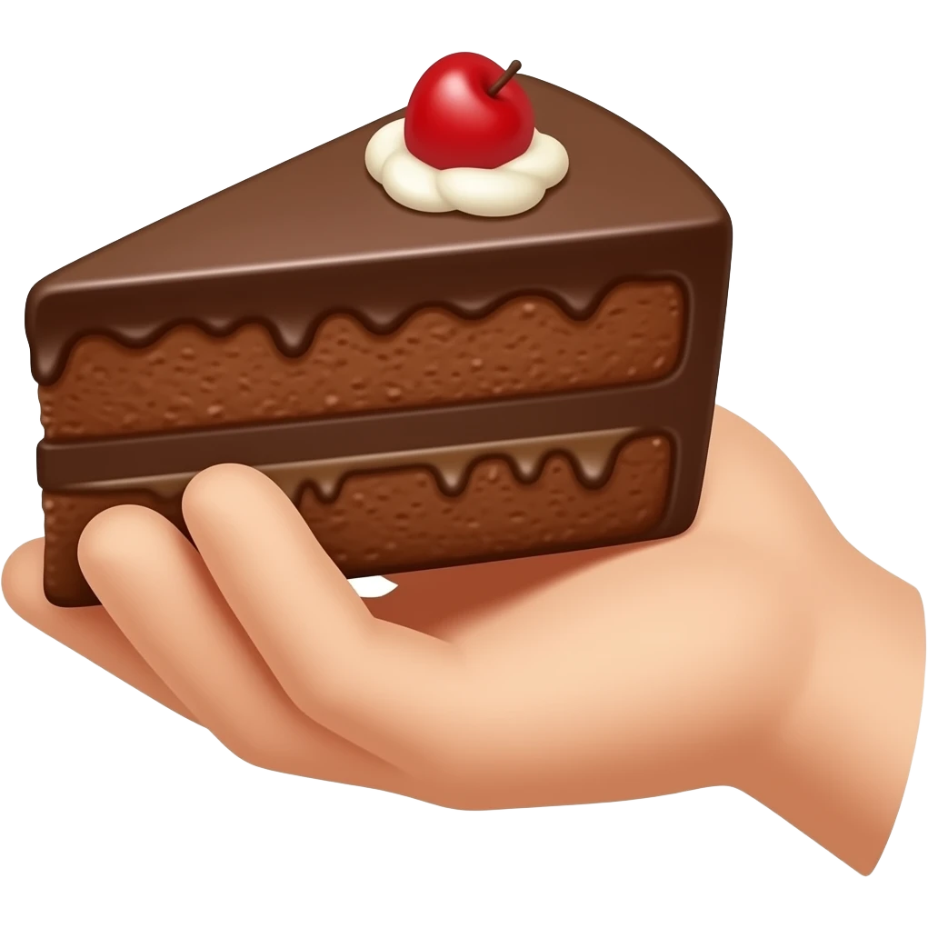hand and dessert emoji