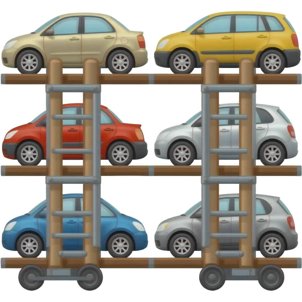 Autorack Car Train emoji