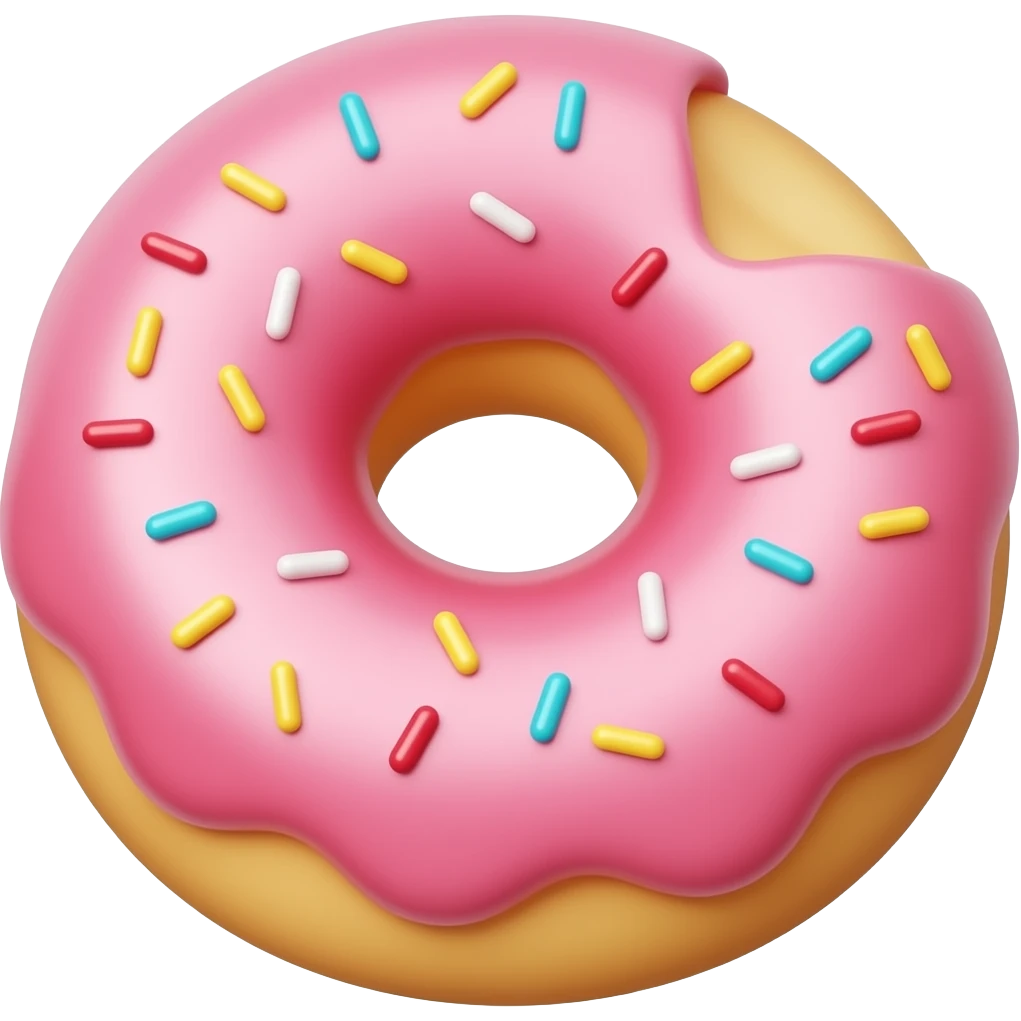 Normal 🍓 doughnut emoji