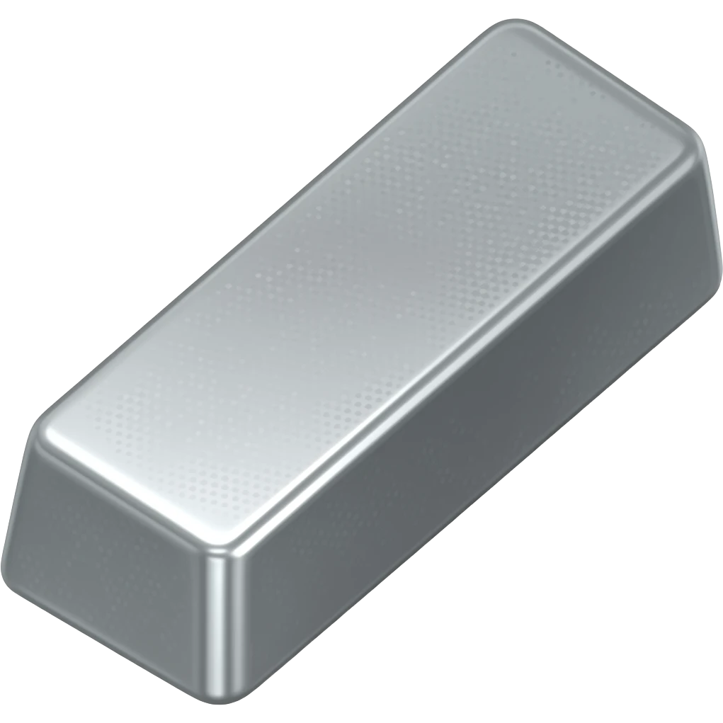 Tin Ingot rectangle bar emoji