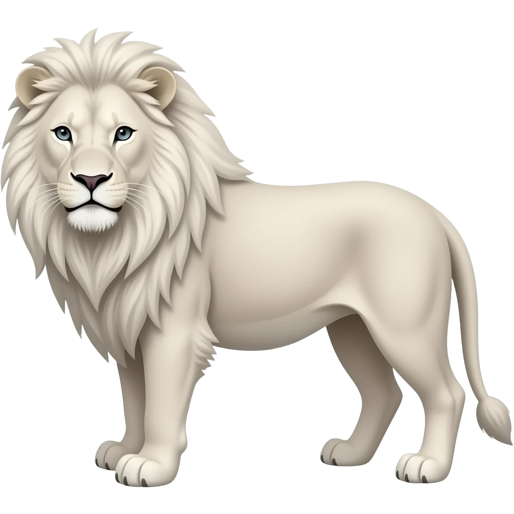 White lion emoji