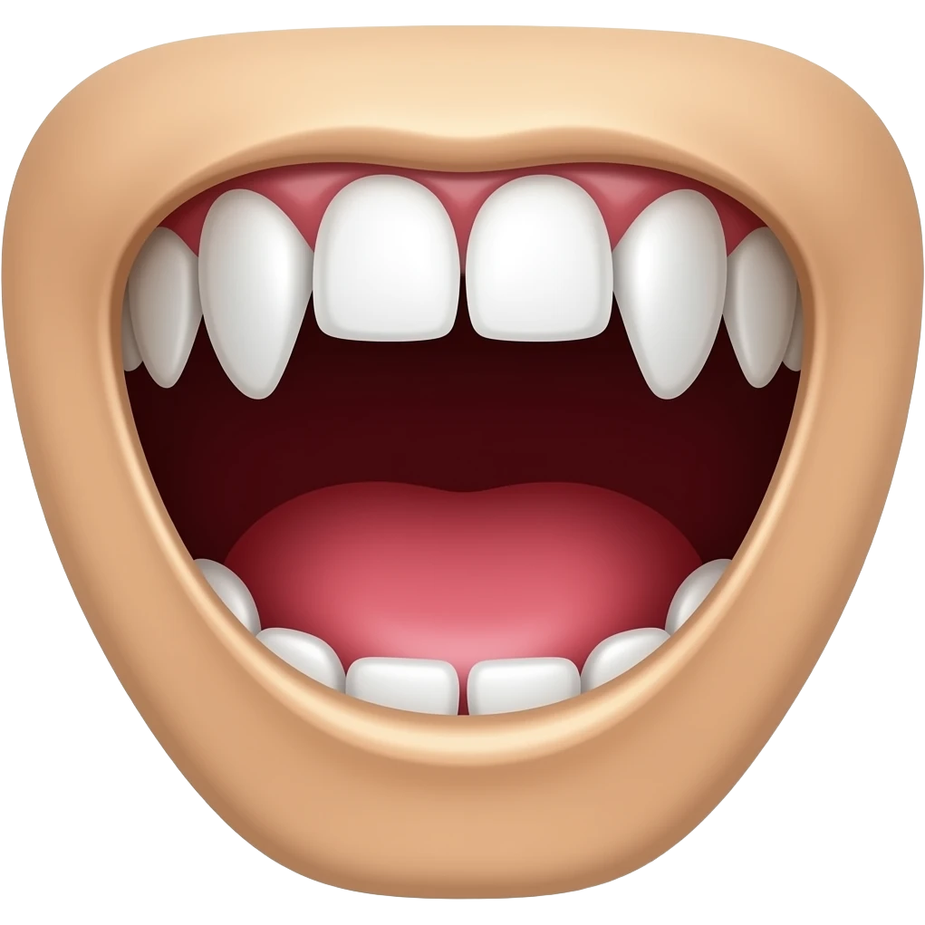 Shh big jaw emoji
