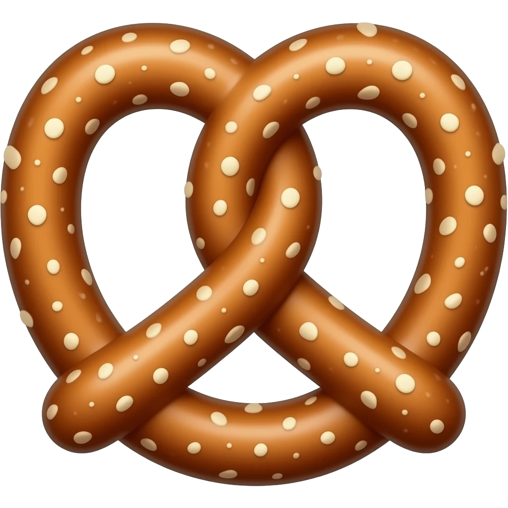 chocolate pretzel emoji
