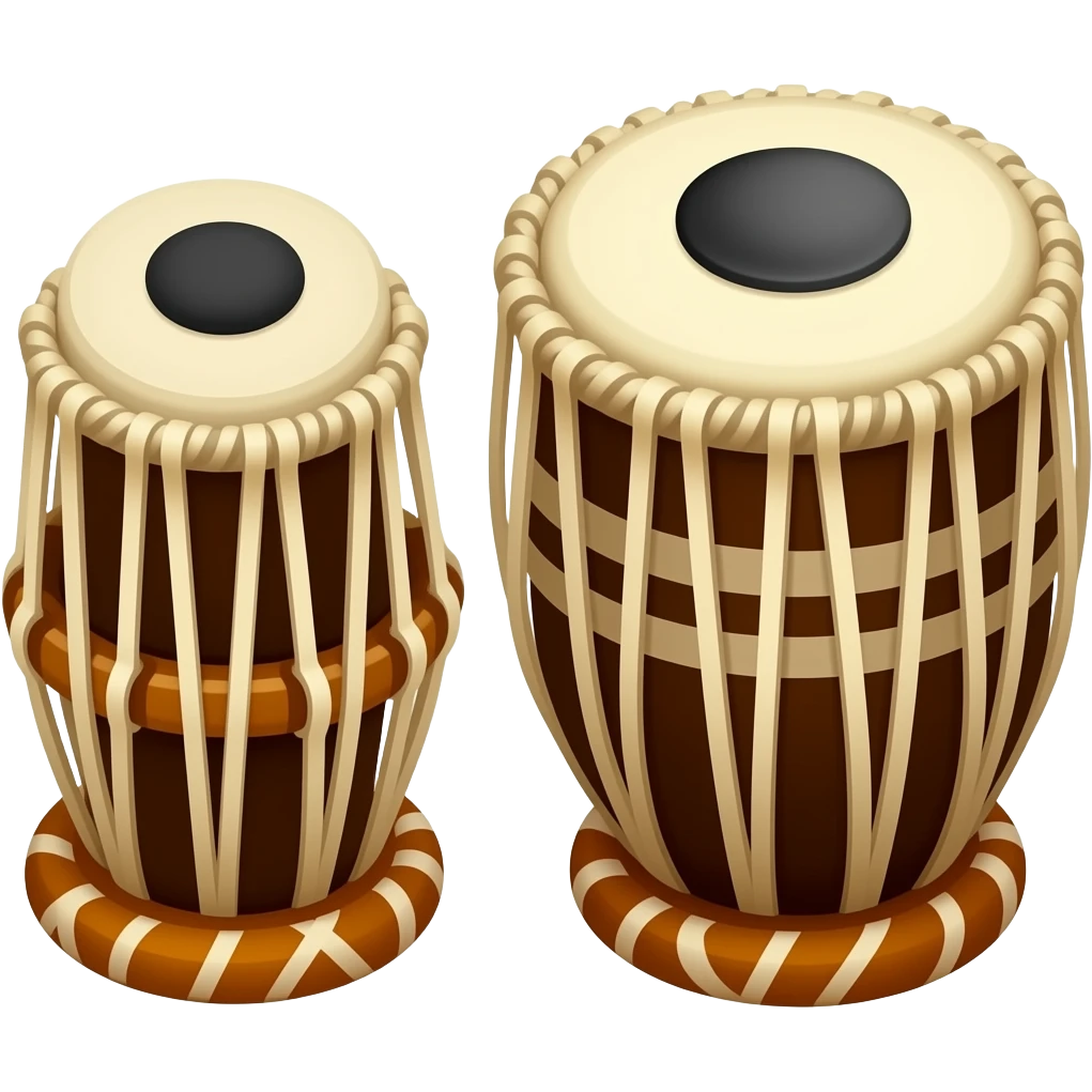 Two tabla emoji