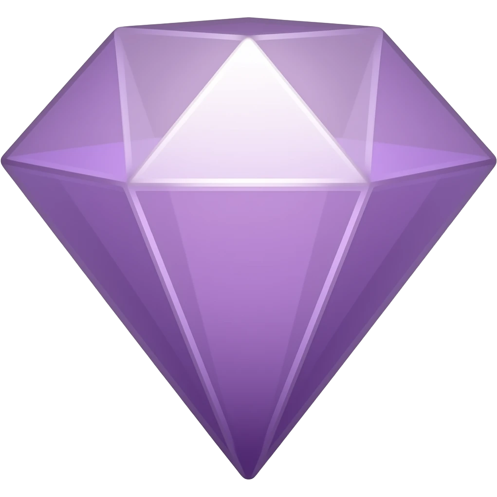 lavender diamond emoji