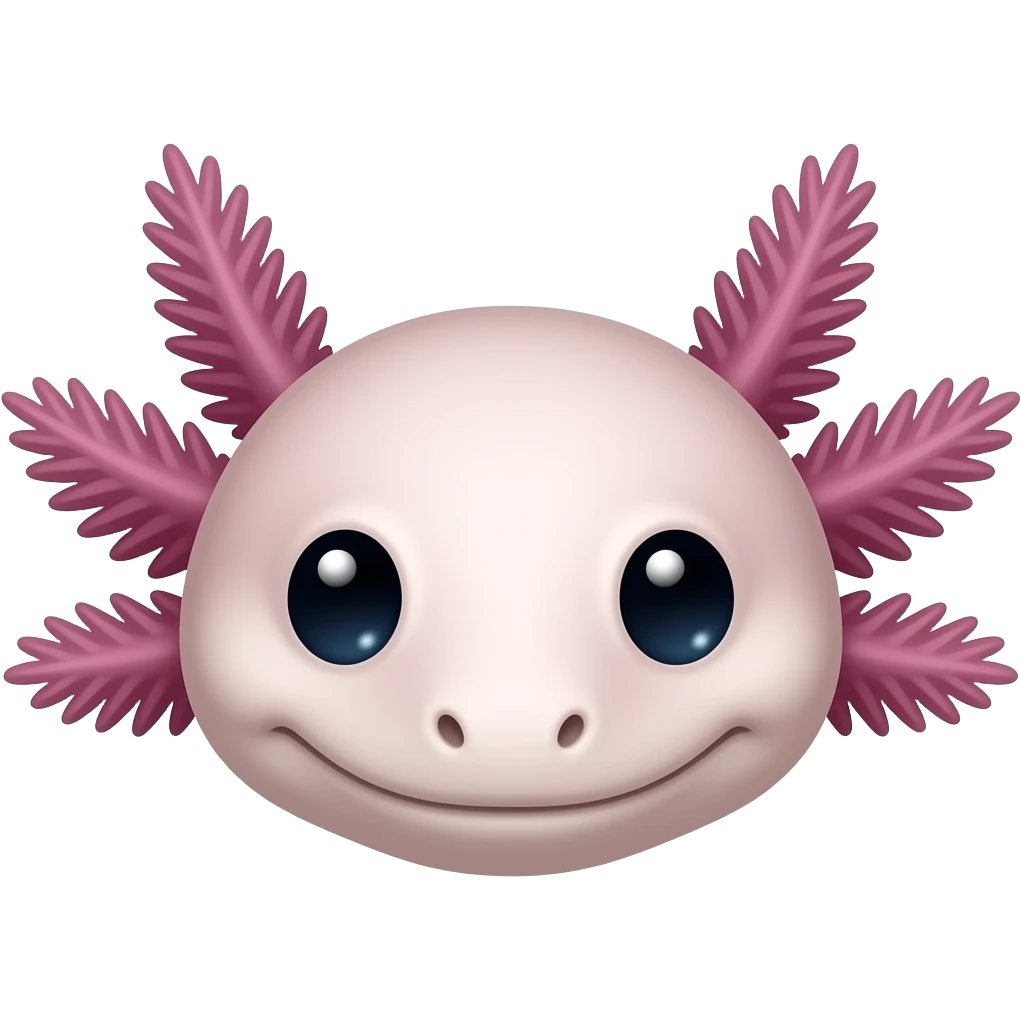 Axolotl face emoji