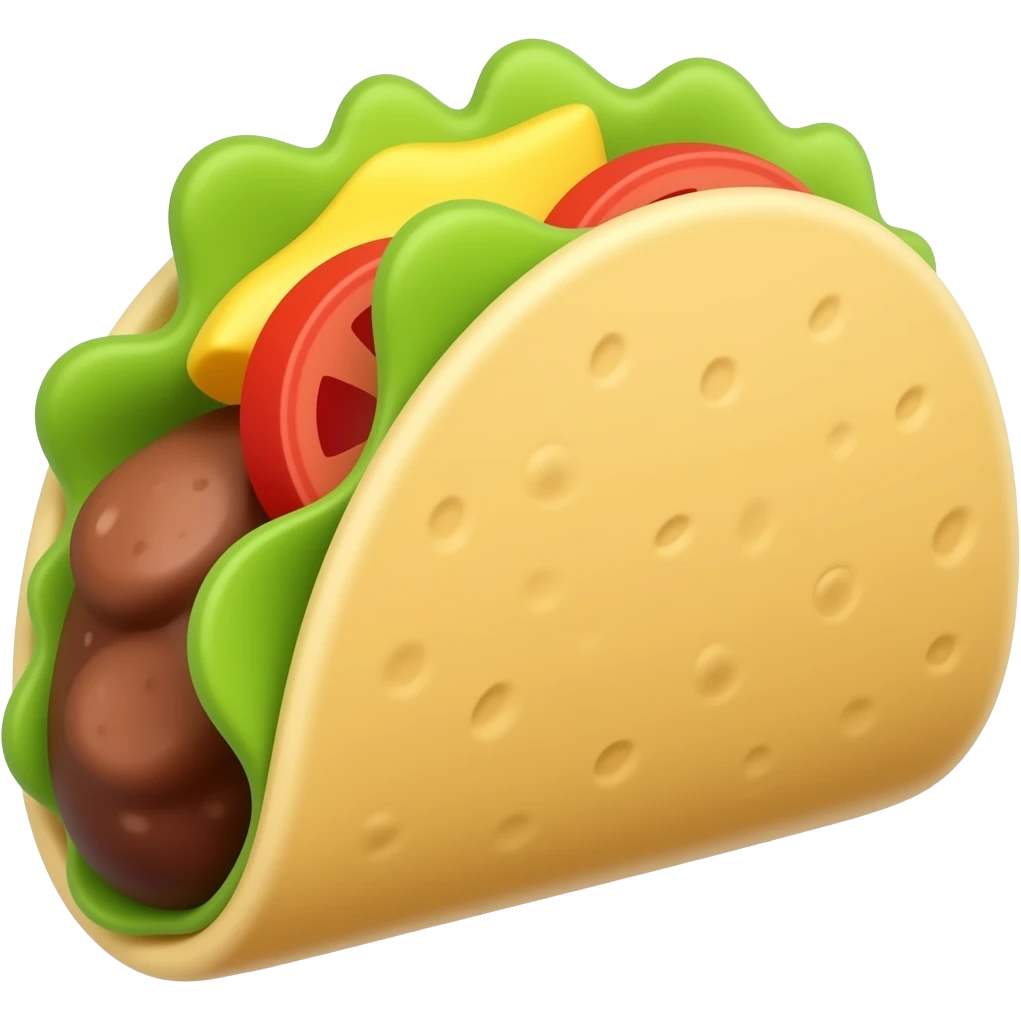 a taco emoji