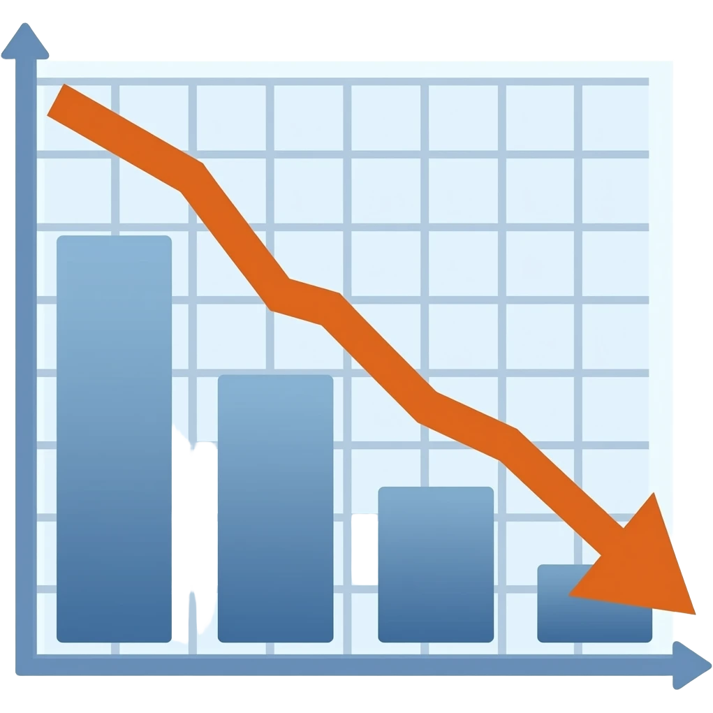 debts is down direction emoji
