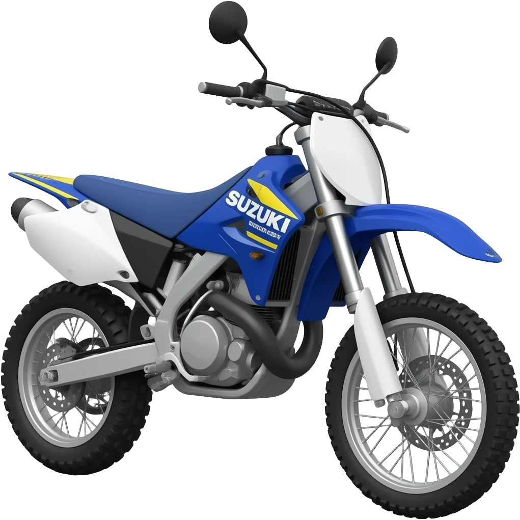 Suzuki Dr650se single cylinder blue dual sport emoji