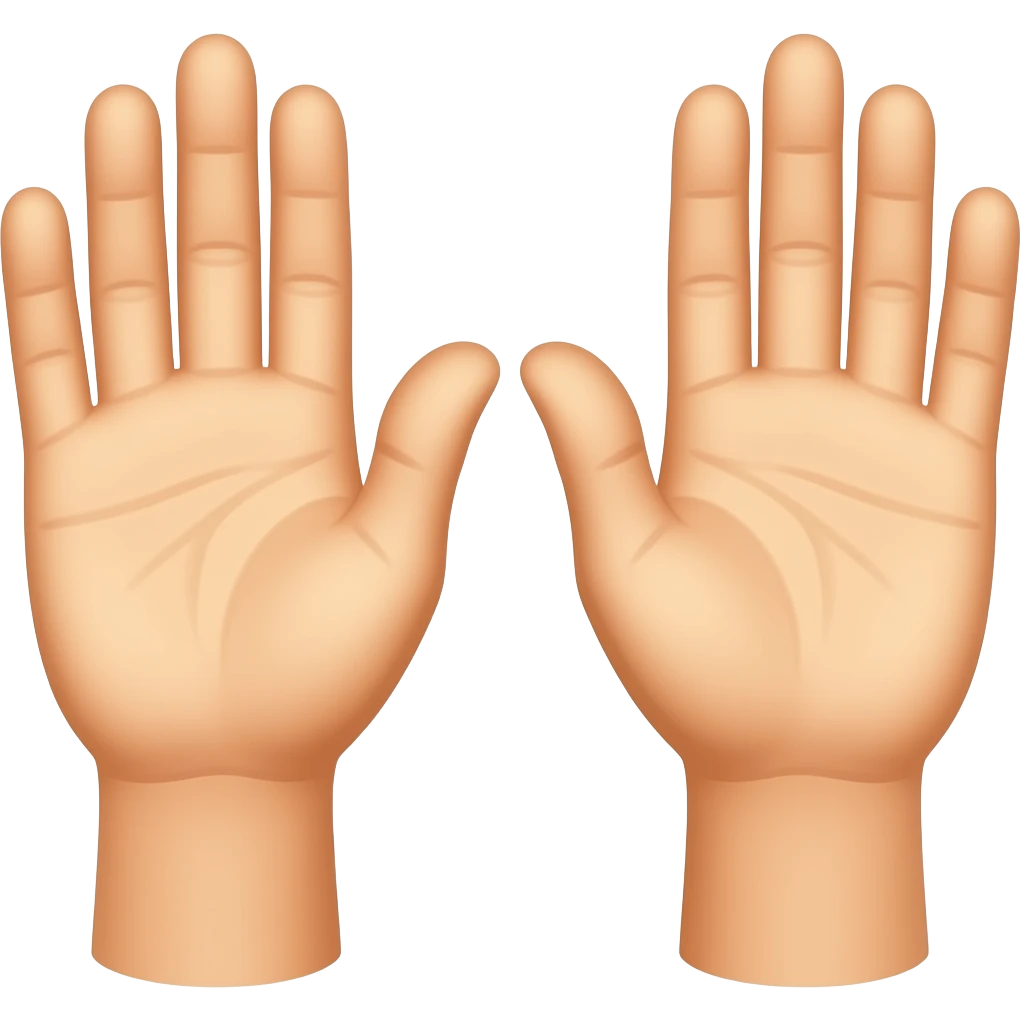 hands up emoji