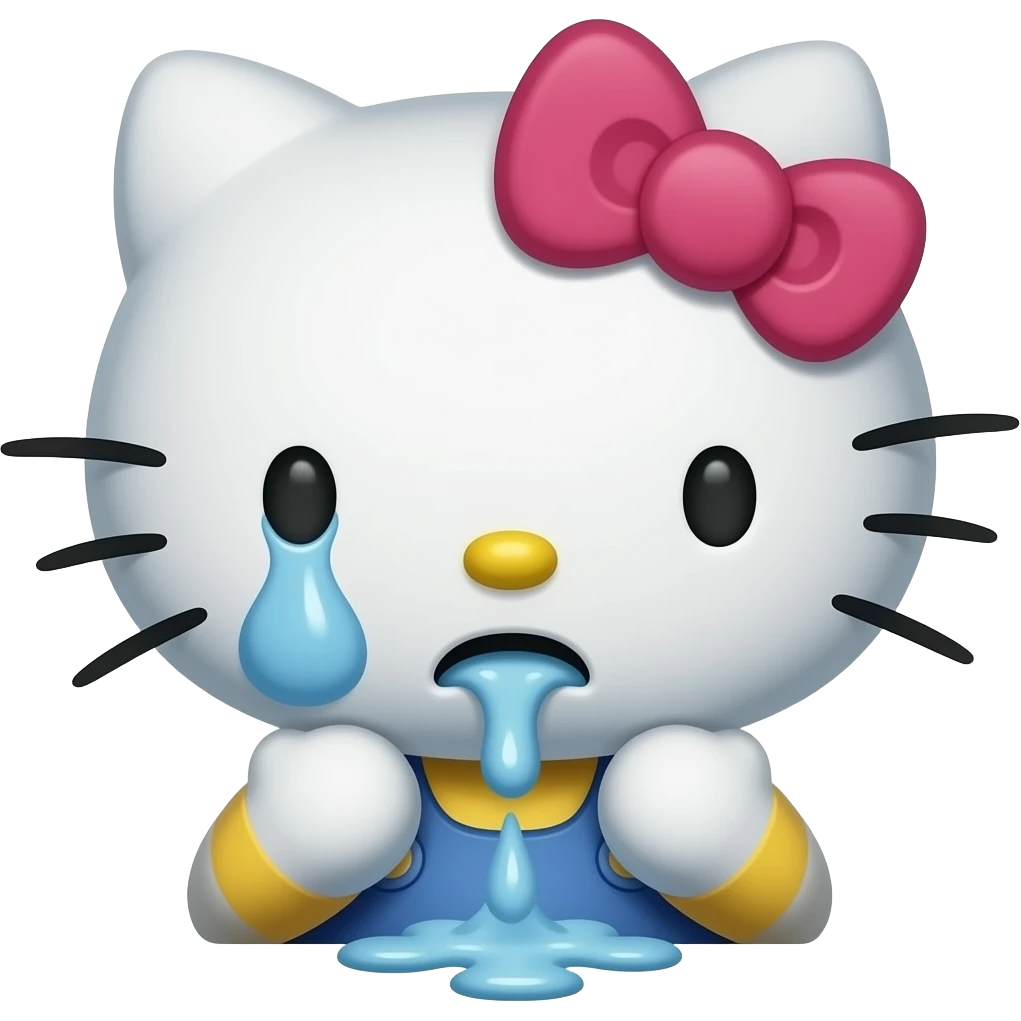 vomiting, diarrhea, epidemic hello kitty emoji