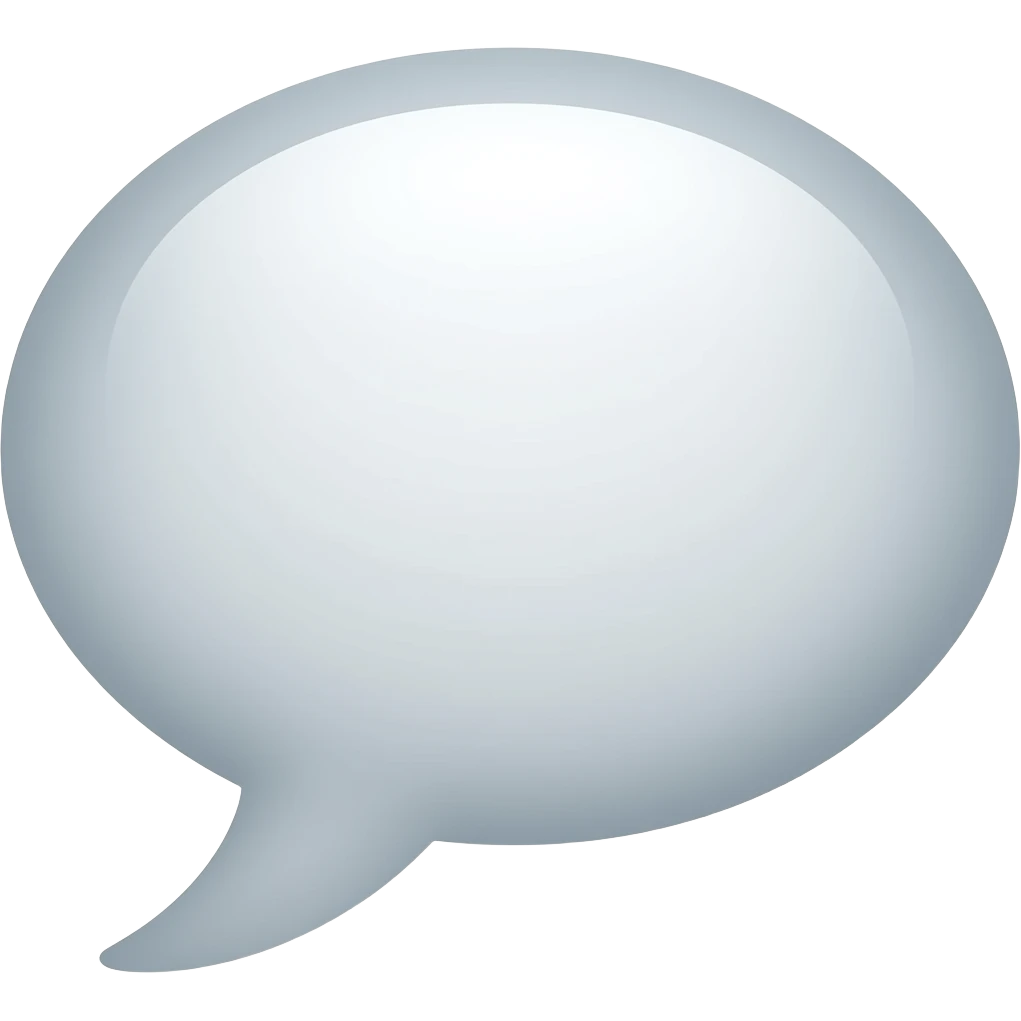 Text bubble emoji