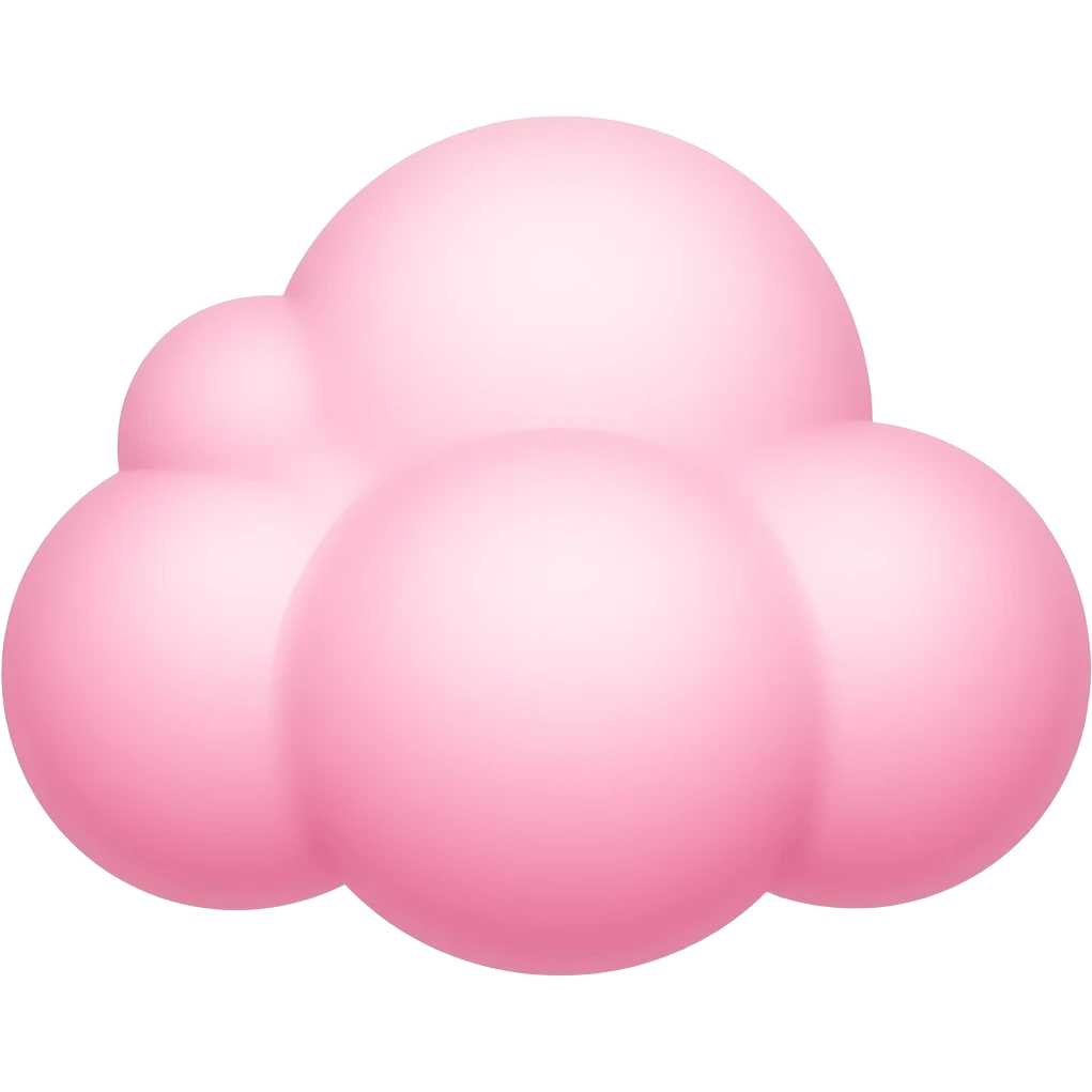 Pink  cloud emoji