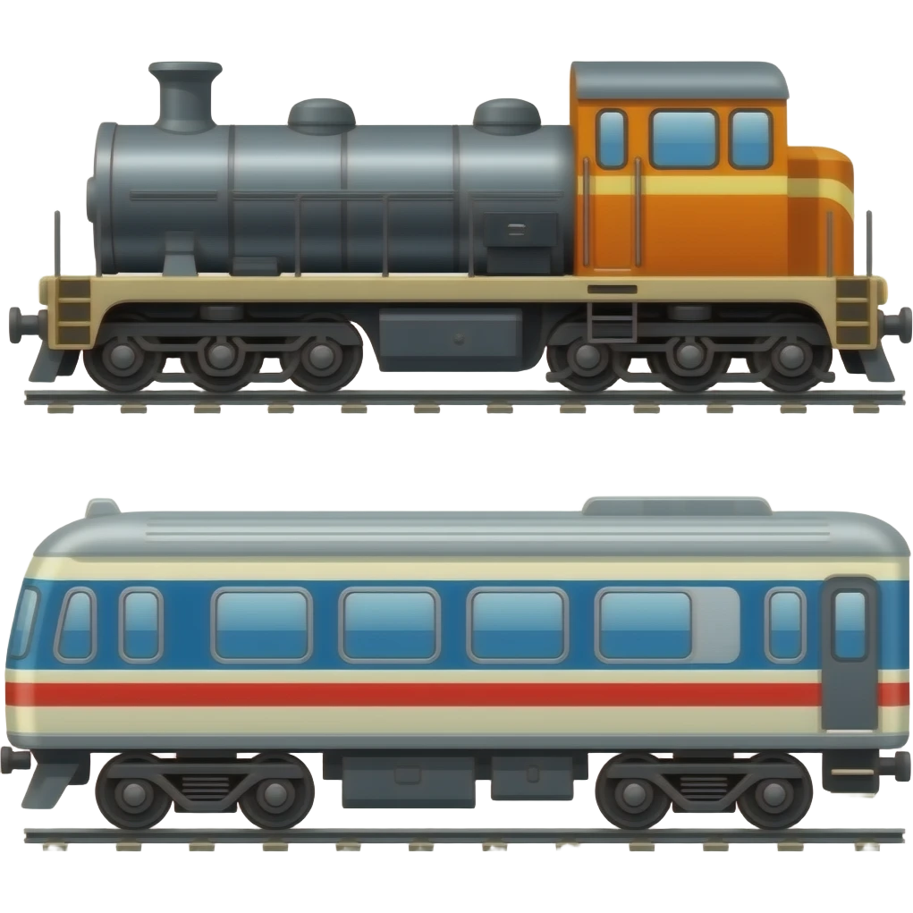 🚂🚃 emoji