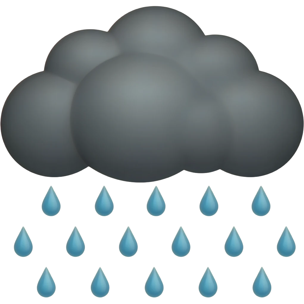 rain emoji
