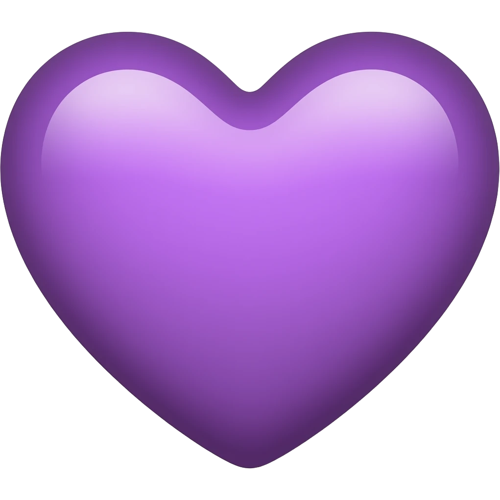 purple heart emoji