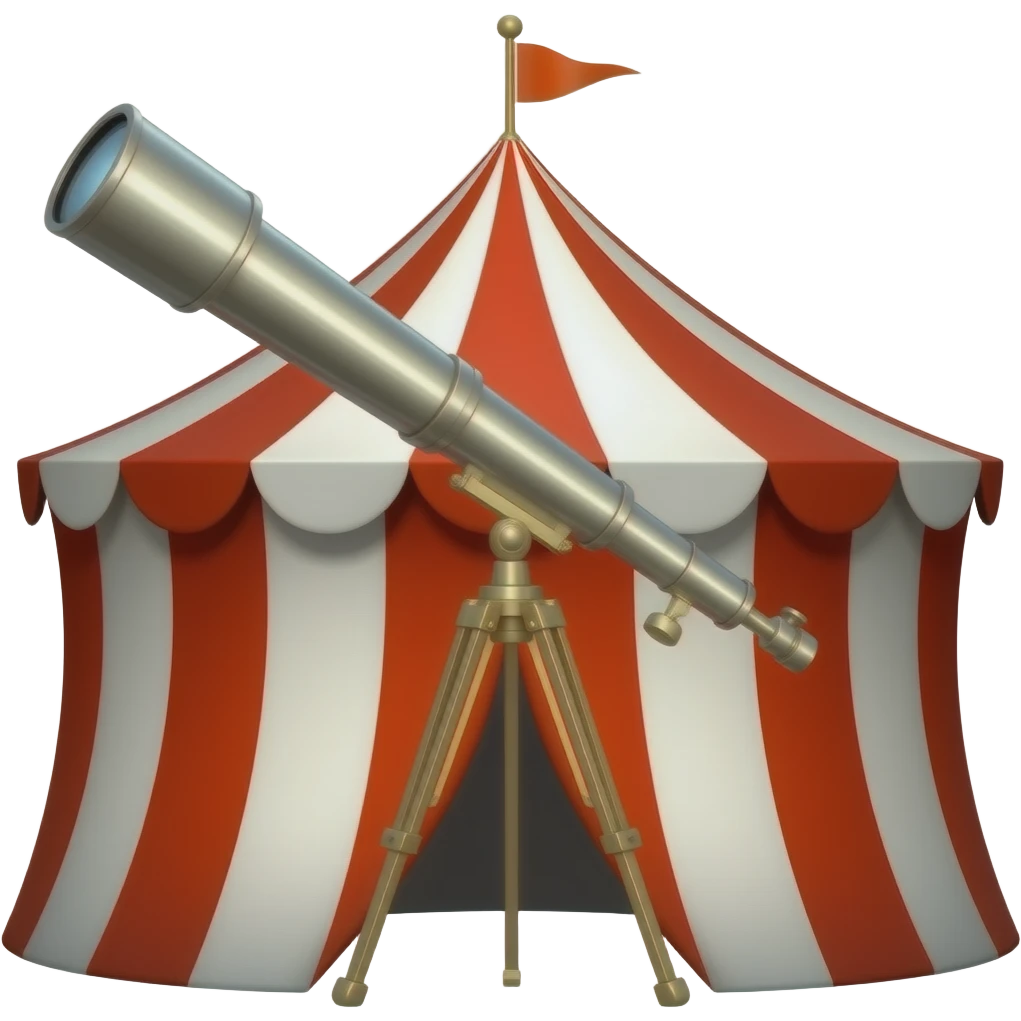 circus telescope emoji