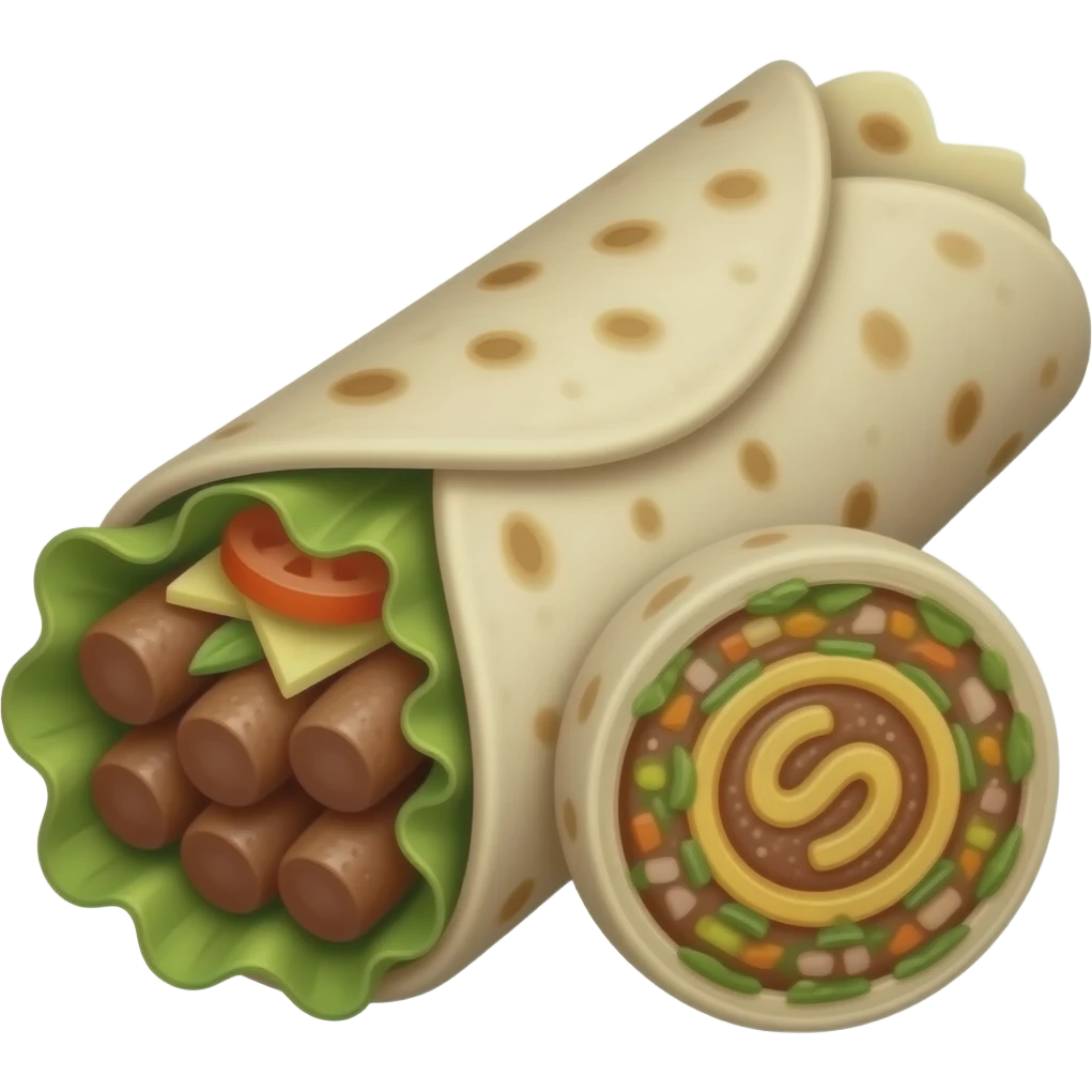 Burrito cinematic realistic emoji
