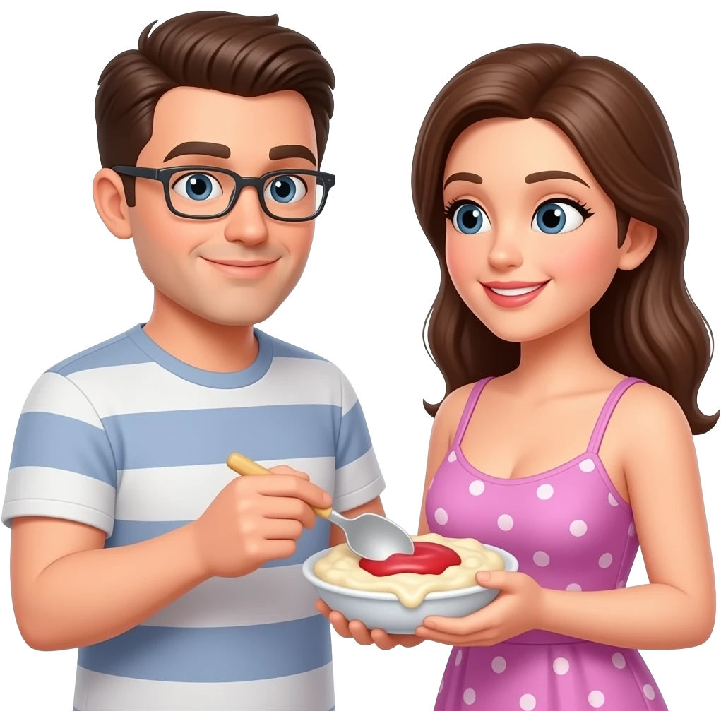 Cuckold cleans up wife’s creampie emoji