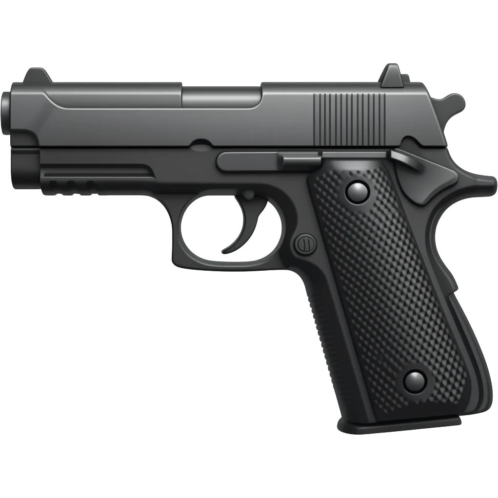 black gun emoji