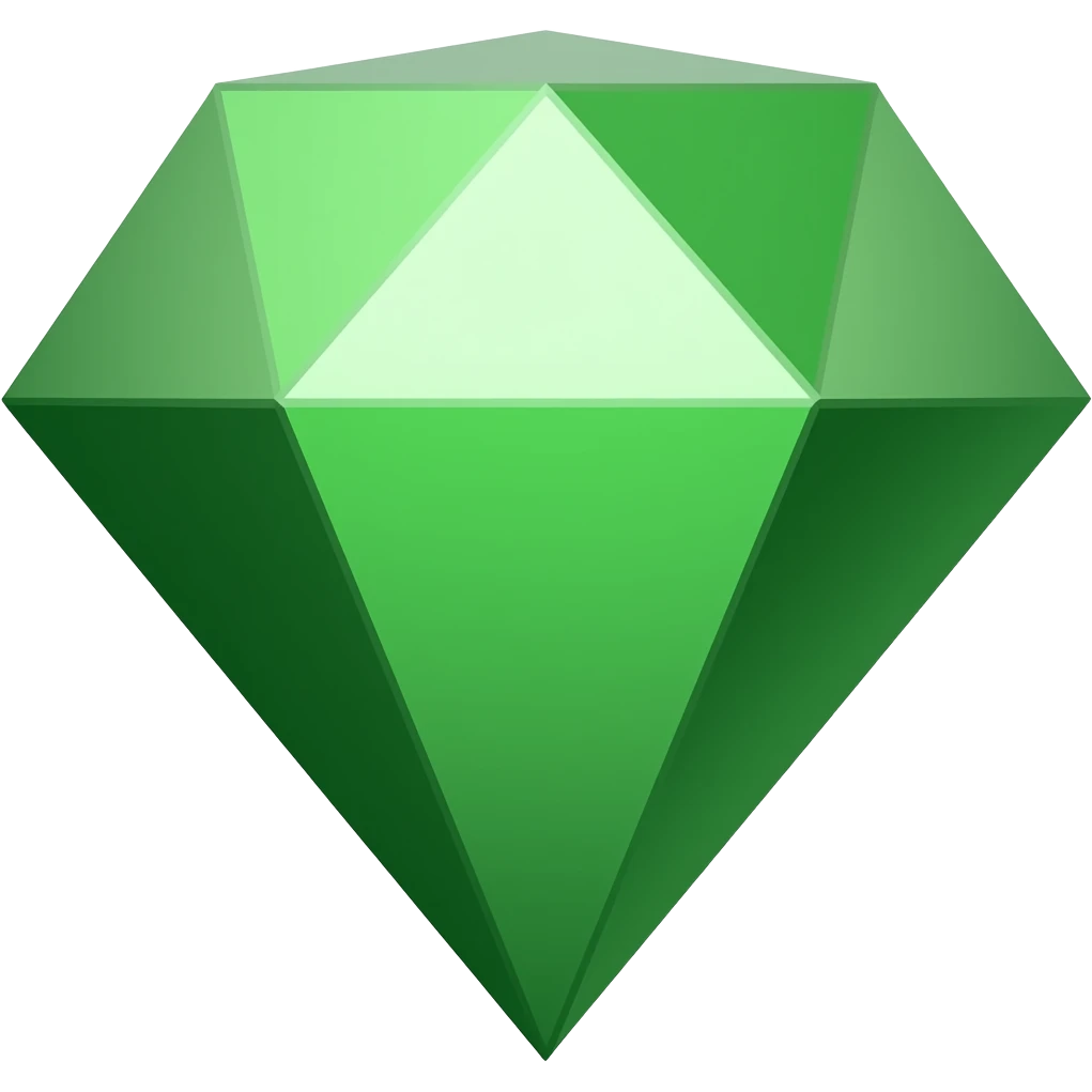 Green diamond emoji